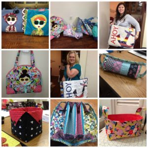 Laura Bag and fabric baskets were successful projects.