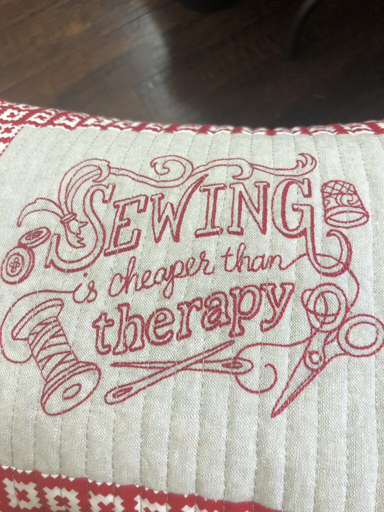 Machine Embroidery Pillow